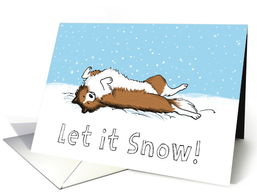 Sheltie Let it Snow! card (879527)