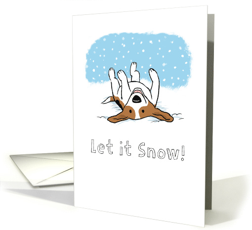 Beagle Let it Snow! Holiday card (880801)