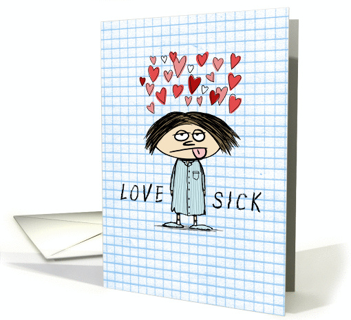 Love Sick Funny Valentine card (887962)