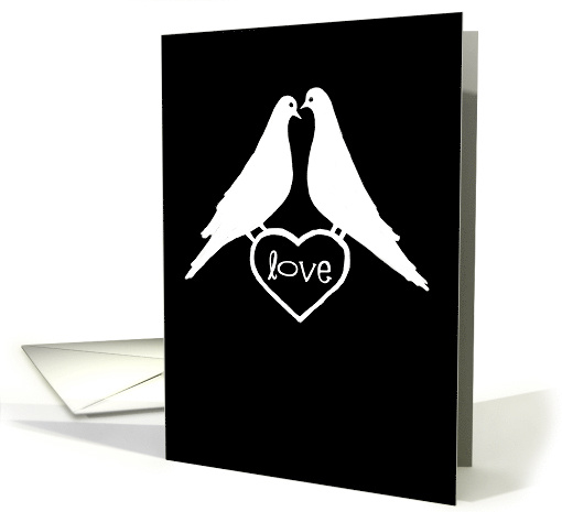White Doves Valentine card (892106)