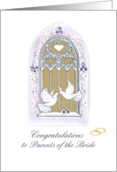 congratulation on wedding/ parents of bride card
