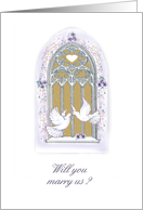 window/ invitation/Perform Wedding Ceremony card