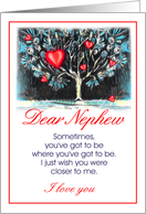 dear nephew/miss you card