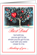 best dad/ thinking of you card