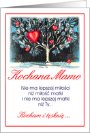 i miss you mom/ tesknie za toba mamo card