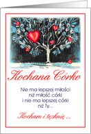 kochana corko/dear daughter card