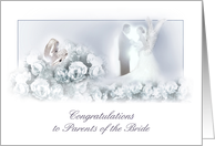 congratulations/parents of the bride card