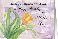 Happy Birthday on Mother’s Day -Tulip Card