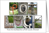 Photo Letter Pot Luck Invitation card