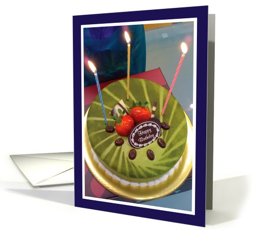 Birthday cake - photo card (464810)