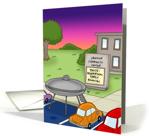Family Reunion Time is Out of This World! card (1280424)