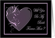 Will You Be My Bride Forever More? gay lesbian card