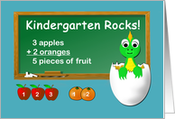 Kindergarten School Teacher Appreciation Day baby dragon card