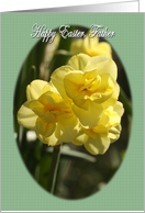 Happy Easter Father daffodils card