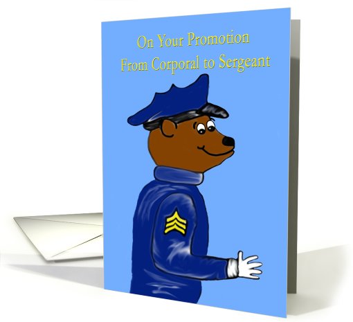 Promotion from Corporal to Sergeant card (773522)