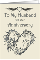 To My Husband on our Anniversary card