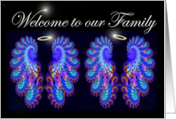 Welcome to our Family twin boys card