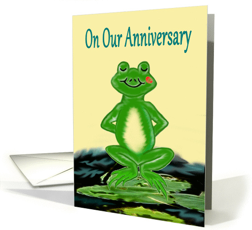 Frog Anniversary card (849179)