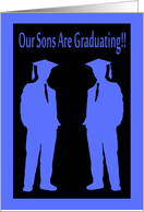 Our Sons are Graduating invitation card