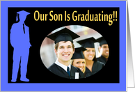 Our Son is Graduating invitation card