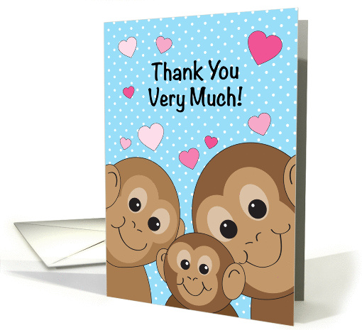 Thank You, monkey theme card (1007987)