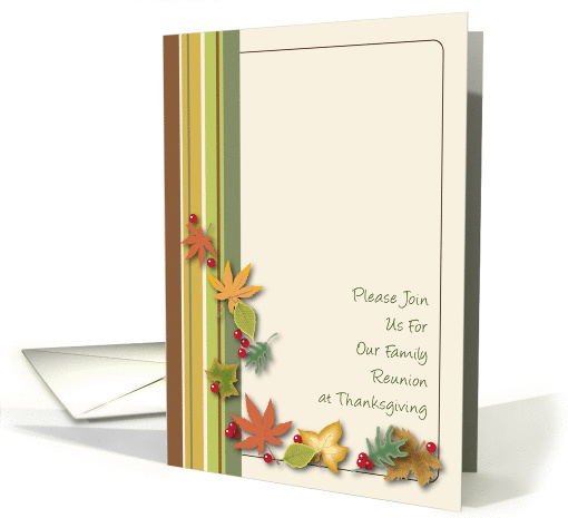 Invitation to Family Reunion, Thanksgiving card (1028741)