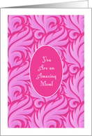 Encouragement for a single Mom, abstract card