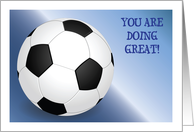 Encouragement, Soccer/Futbol Theme card