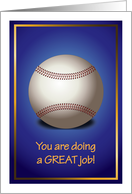 Encouragement, Baseball Theme card