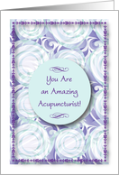 Encouragement to Acupuncturist, abstract design card