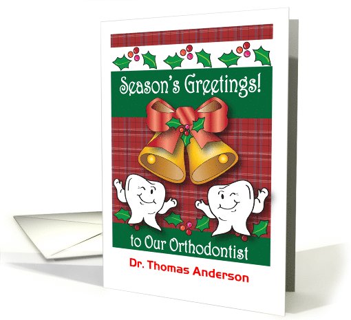 Customized Season's Greetings to Orthodontist card (1070799)