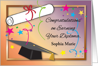 Sophia Marie - Custom Congratulations with name card