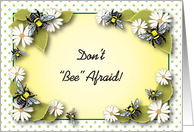 Get Well from Colonoscopy, bee theme card