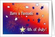 Happy 4th of July from all of us, fireworks card