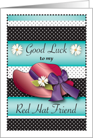 Good Luck for Red Hat Friend card