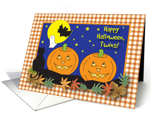 Halloween for Twins, jack-o-lanterns card (1109236)