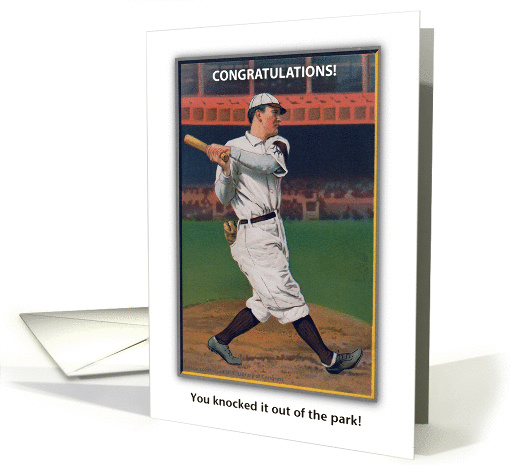 Congratulations, Induction into Baseball Hall of Fame card (1216742)