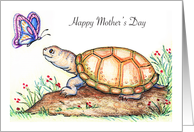 Mother’s Day, Turtle Theme, butterfly card