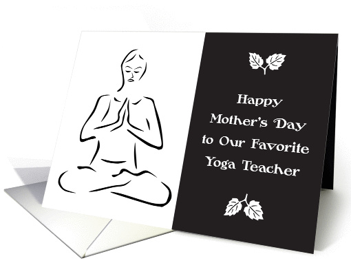 Mother's Day, to Yoga Teacher card (1228918)