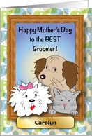 Mother’s Day to Pet Groomer, personalized card