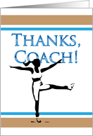 Thank You to Gymnastics Coach card