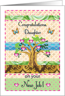 Congratulations, For Daughter’s New Job, folk art card