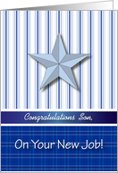 Congratulations, For Son’s New Job, star card