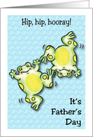 Father’s Day, Like a Son to Me, jumping frogs card