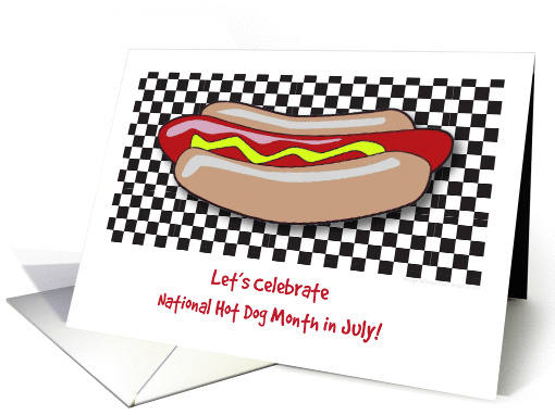 National Hot Dog Month, July card (1301144)