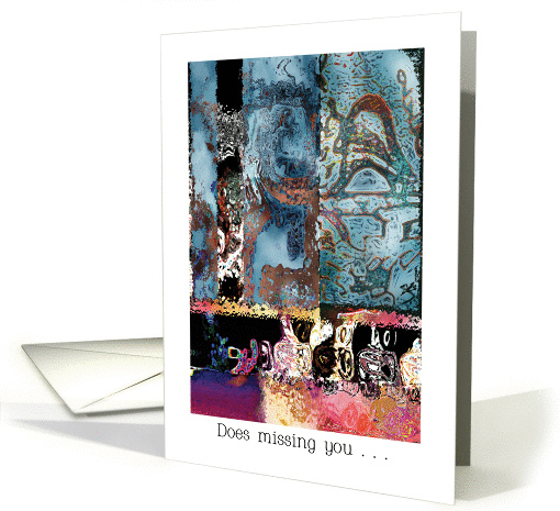 Missing You, abstract digital design card (1307830)