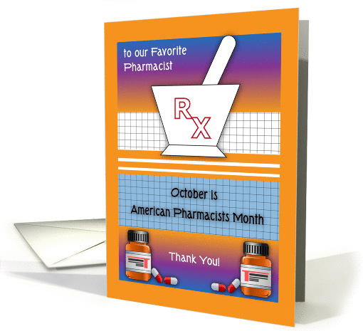 American Pharmacists Month, October card (1313250)
