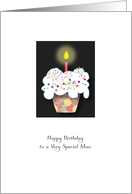 Birthday for Sperm Donor, cupcake card