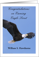 Custom Eagle Scout Congratulations card