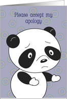 Apology panda, blank card